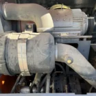 Voegele Super 1800-1 asphalt paver engine air filter and intake assembly