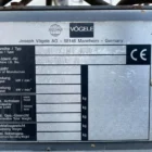 Voegele MT 1000-1 identification plate showing the 2006 manufacture year and 106 kW output