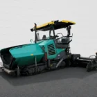 Voegele Super 1900-3i asphalt paver front three-quarter view