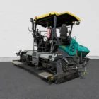 Voegele Super 1900-3i asphalt paver rear three-quarter view