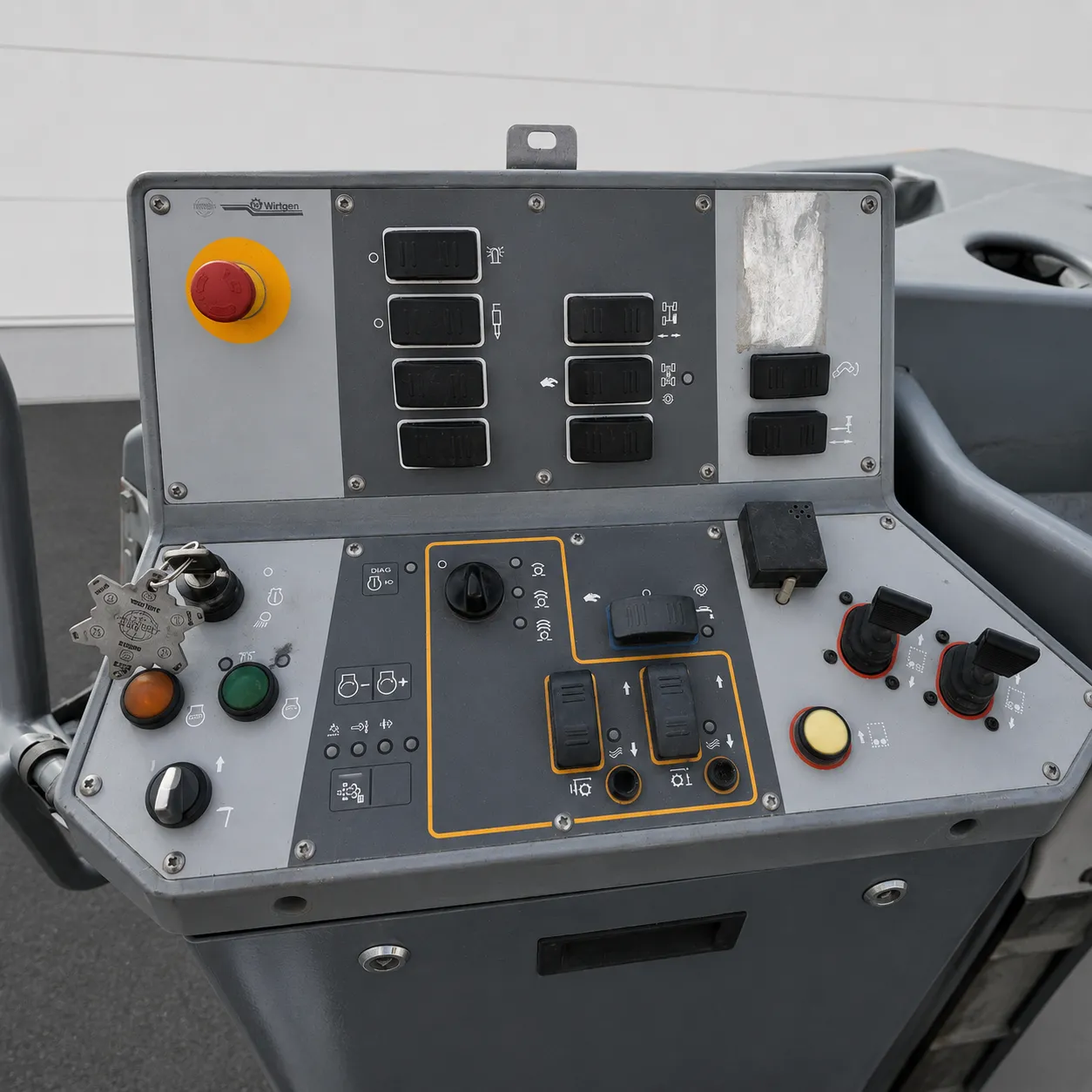 Wirtgen W 50 Ri cold milling machine close-up of the main control panel