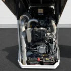 Wirtgen W 50 Ri cold milling machine engine compartment with radiator, hoses and batteries