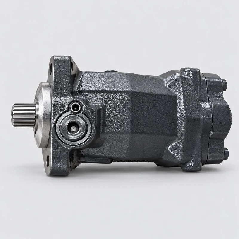 linde-bmf-series-representative-horizontal Representative image of a Linde BMF fixed displacement bent-axis hydraulic motor, horizontal view